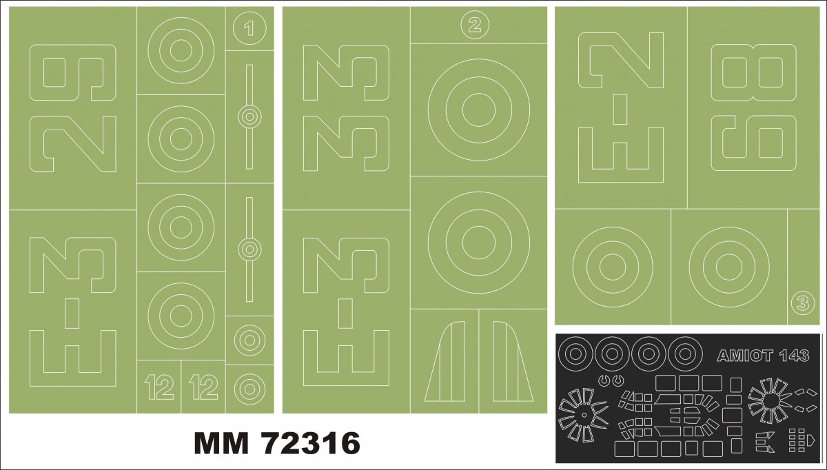 Montex MM72316 AMIOT 143 HELLER 80390 1/72