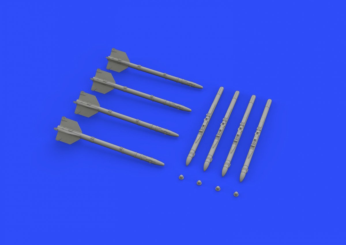 Missiles Eduard 672187 R-13M pour MiG-21 1/72