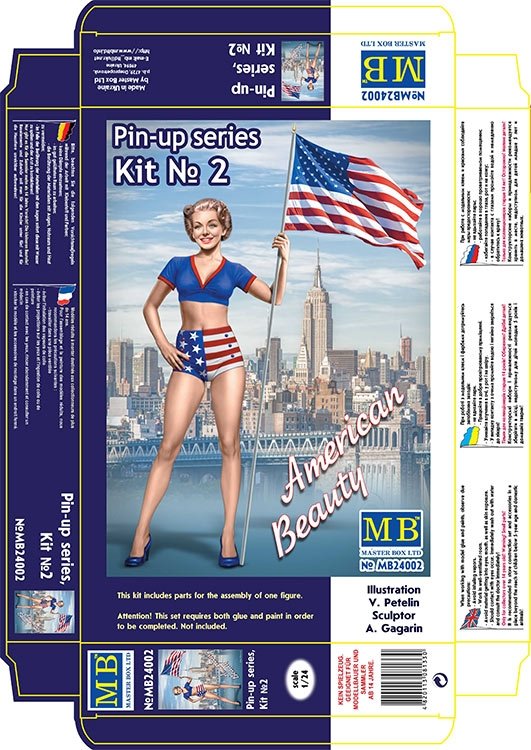 Master Box 24002 Pin-up series Kit No. 2 Betty 1/24 – zdjęcie 3