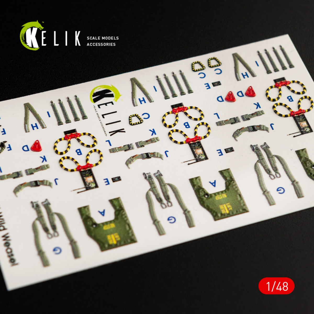 KELIK K48056 F-4G INTERIOR 3D DECALS FOR MENG KIT 1/48 – image 3