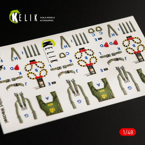 KELIK K48056 F-4G INTERIOR 3D DECALS FOR MENG KIT 1/48 – image 3