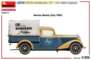 MiniArt 38072 LIEFER PRITSCHENWAGEN TYP 170V WITH CANVAS 1/35 – zdjęcie 4