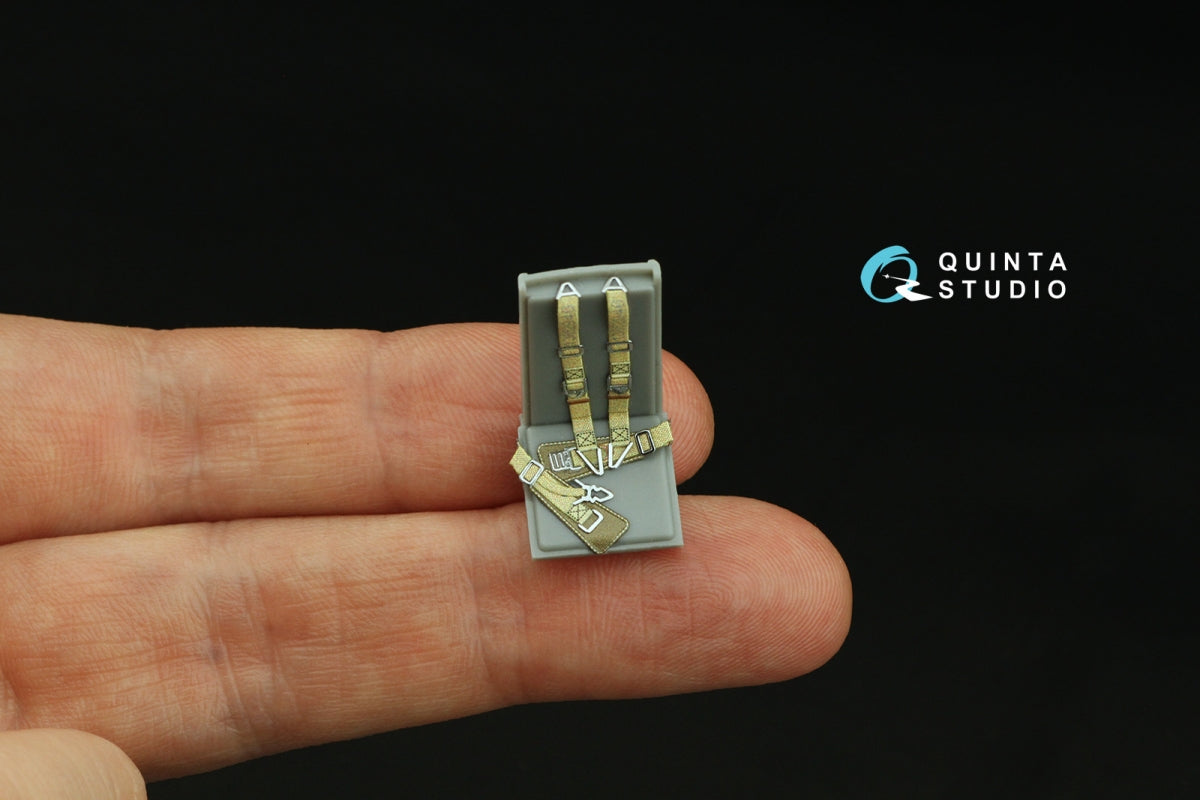 Quinta Studio QR+35027 WWII Luftwaffe fighter seatbelts (with metal buckles) (All kits) 1/35 – immagine 8