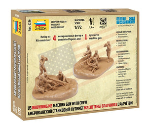 Zvezda 6286 US Machine Gun Browning w/Crew 1/72 – zdjęcie 2