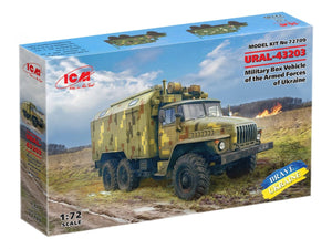 ICM 72709 URAL-43203 Military Box Vehicle of the Armed Forces of Ukraine 1/72 – image 2