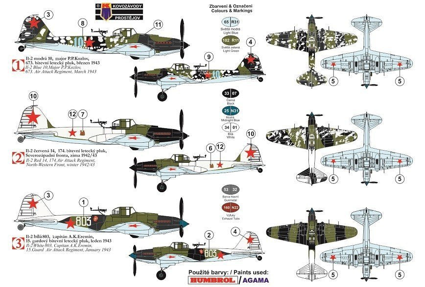 Kovozavody Prostejov KPM0136 Iljusin IL-2 „Interim Gunners Station“ 1/72 – zdjęcie 2