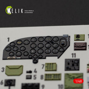KELIK K48084 B-26B Marauder interior 3D decals for ICM kit 1/48 – zdjęcie 6