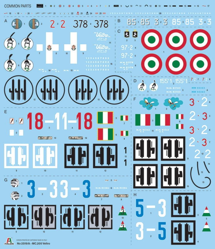 Italeri 2519 Macchi C.205 Veltro 1/32 – zdjęcie 5