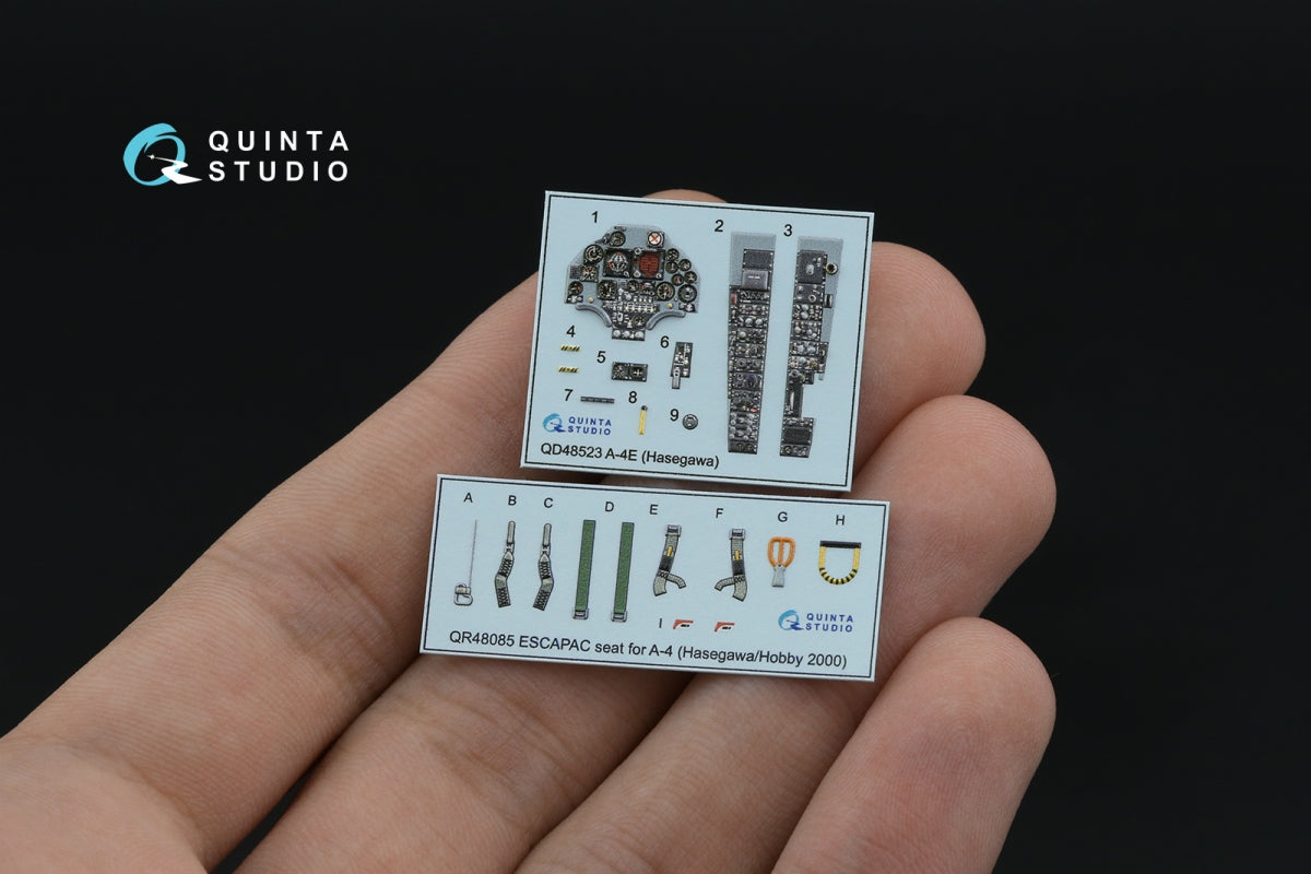 Quinta Studio QD48523 A-4E 3D-Printed &amp;amp; coloured Interior on decal paper (Hasegawa/Hobby2000) 1/48 – zdjęcie 6
