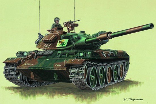 Trumpeter 07218 JAPAN TYPE74 TANK 1/72 – zdjęcie 2