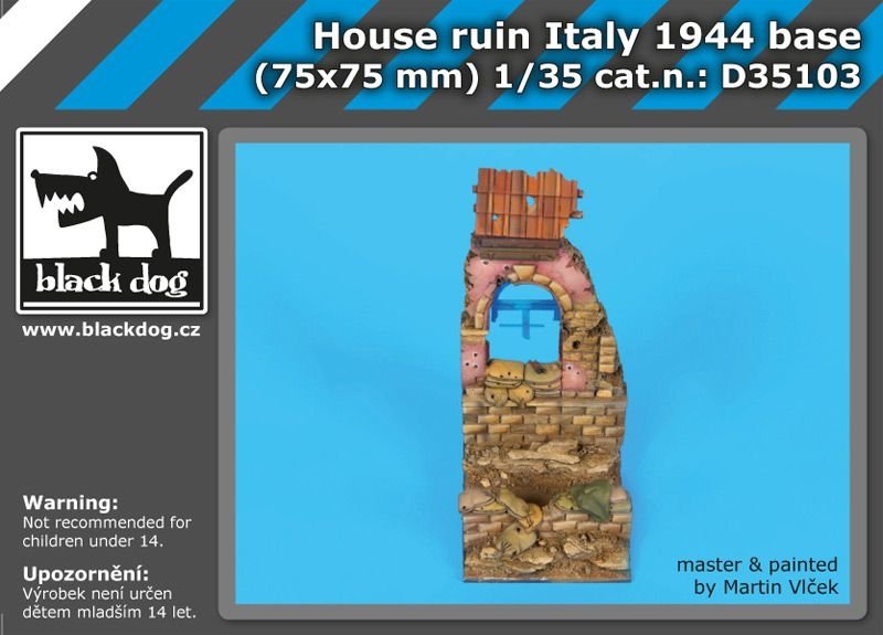 Black Dog D35103 House ruins Italy 1944 base 1/35