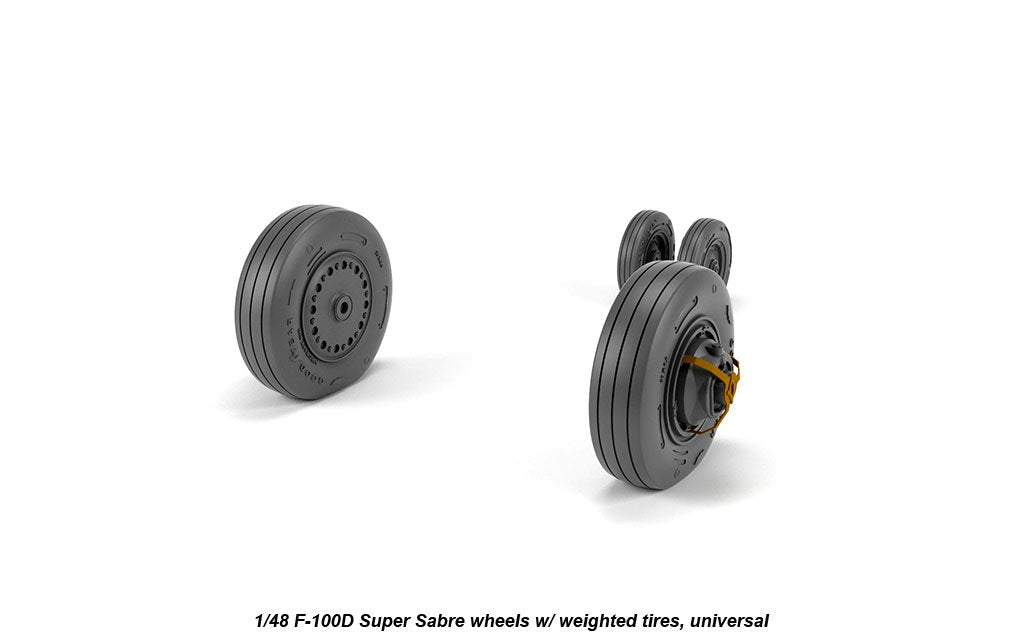 Armory Models AW48316 F-100D Super Sabre wheels w/ weighted tyres 1/48 – zdjęcie 4