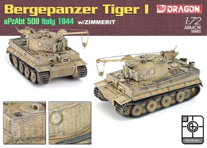 Dragon 7210 Demolition Tiger w/Zimmerit 1/72 – imagen 3