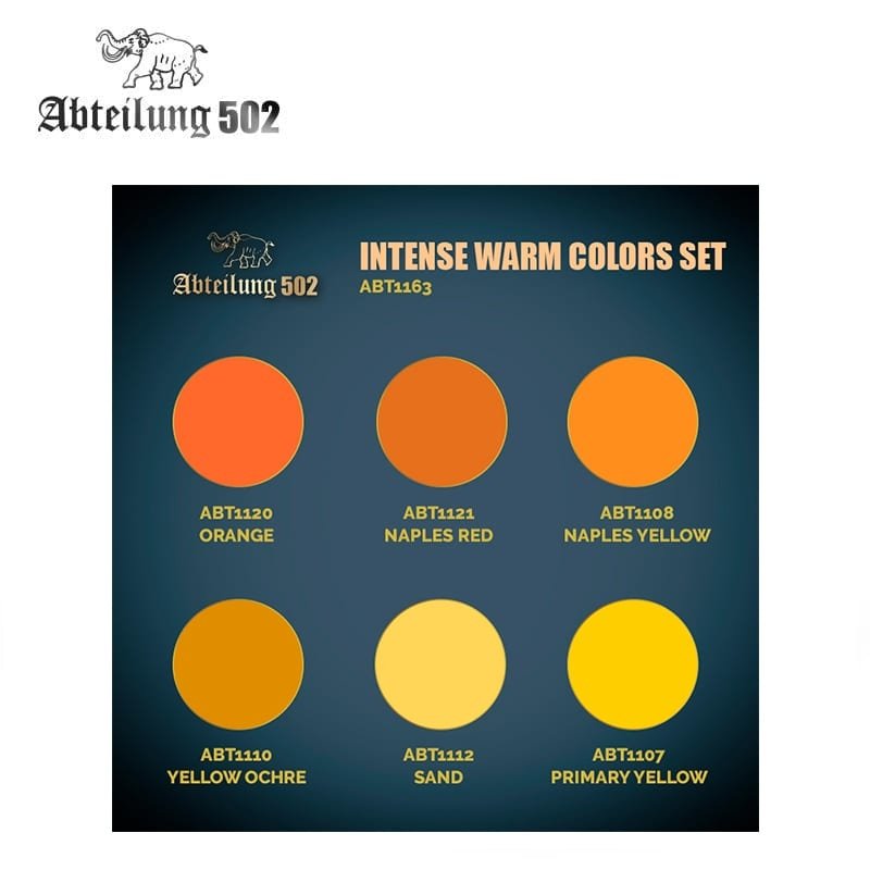 502 Abteilung ABT1163 – INTENSE WARM COLORS SET (6pcs) – image 2
