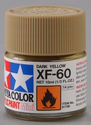 Tamiya XF60 Dark Yellow (81760) Acrylic paint 10ml – image 2