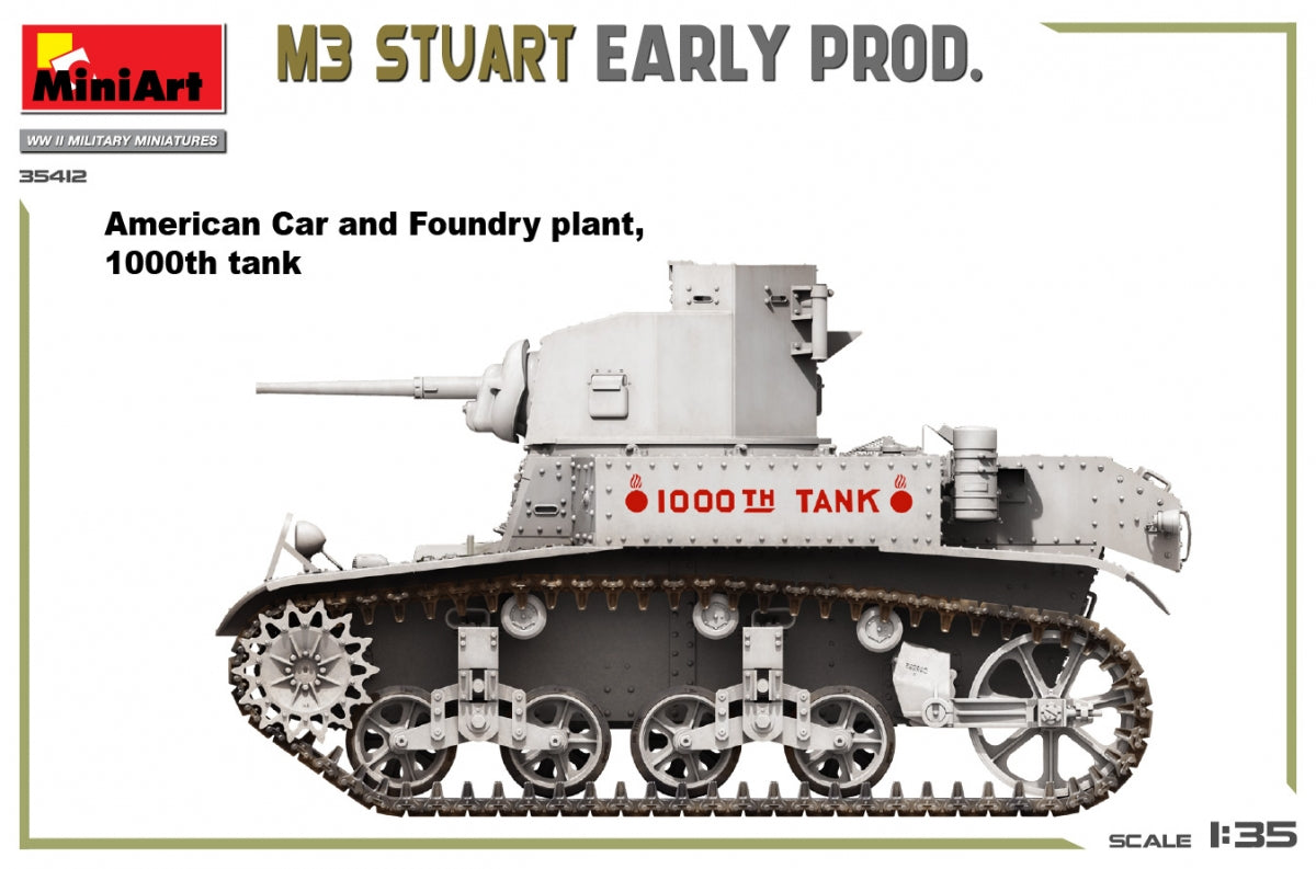 MiniArt 35412 M3 STUART EARLY PROD. 1/35 – zdjęcie 7