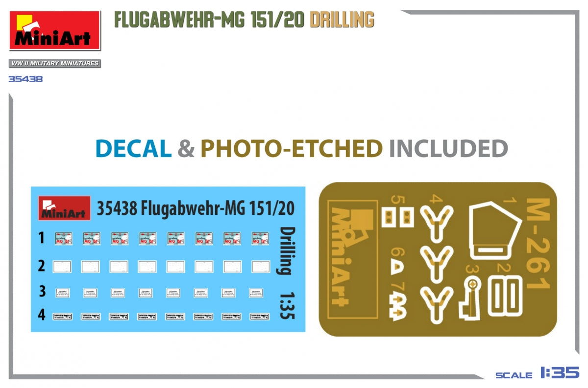 MiniArt 35438 FLUGABWEHR-MG 151/20 DRILLING 1/35 – zdjęcie 2