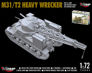 Mirage Hobby 720004 M31/T2 Heavy Wrecker WW2 US. Army 1/72 – zdjęcie 4