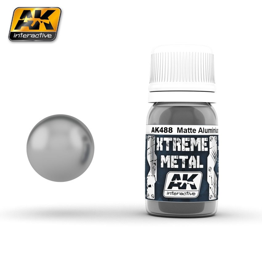 AK Interactive AK488 XTREME METAL MATTE ALUMINUM 30ml