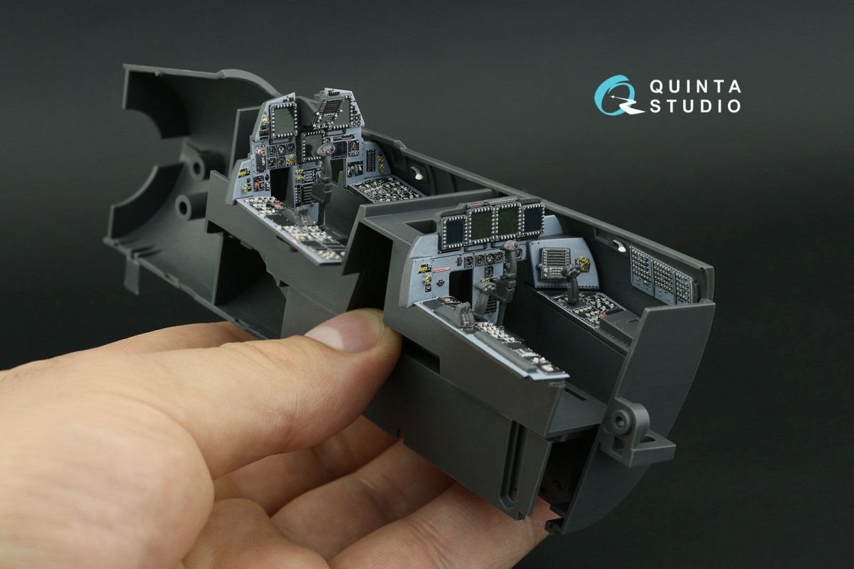 Quinta Studio QD32119 F-15E 3D-Printed &amp;amp; colored Interior on decal paper (Tamiya) 1/32 – image 6