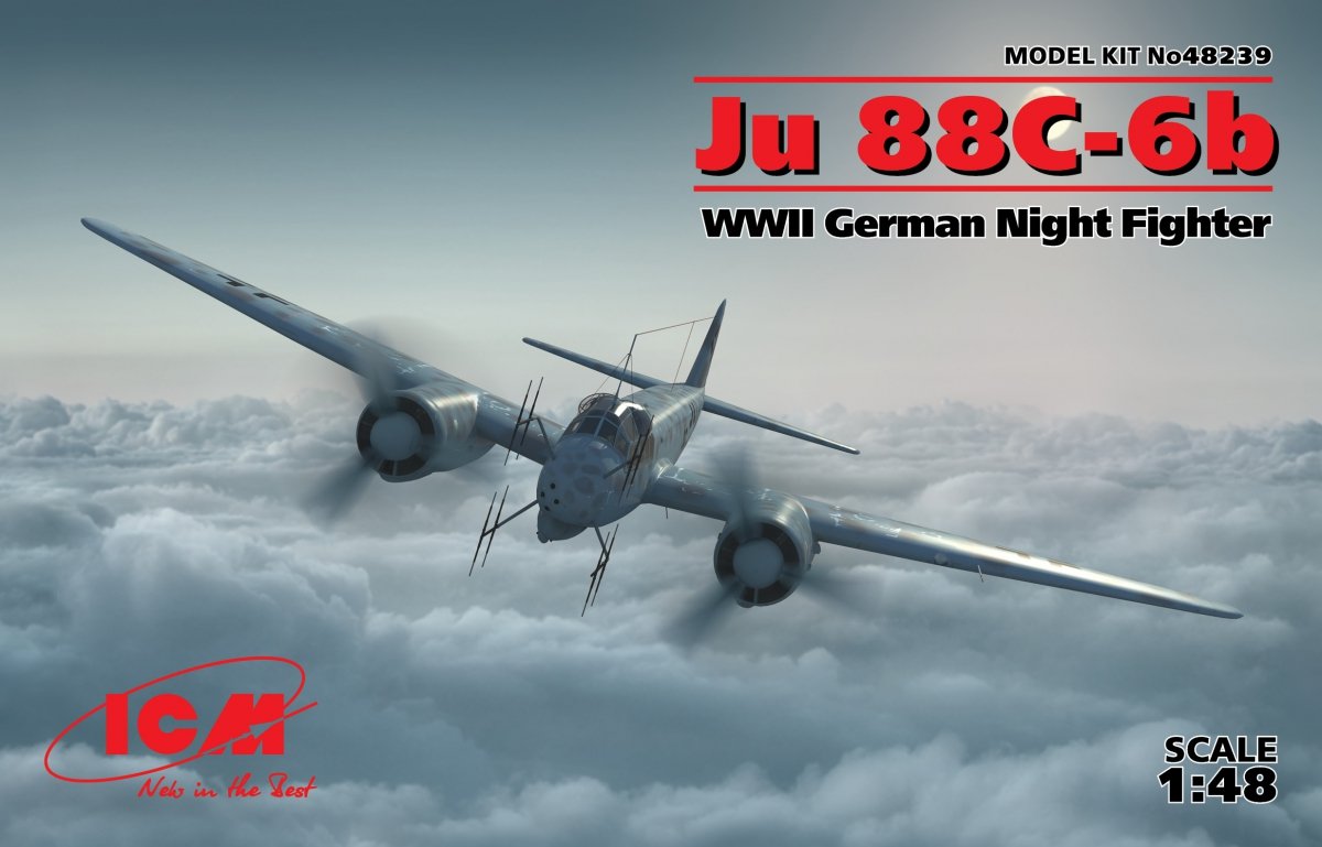 ICM 48239 Ju 88C-6b, chasseur de nuit allemand de la Seconde Guerre mondiale, échelle 1/48