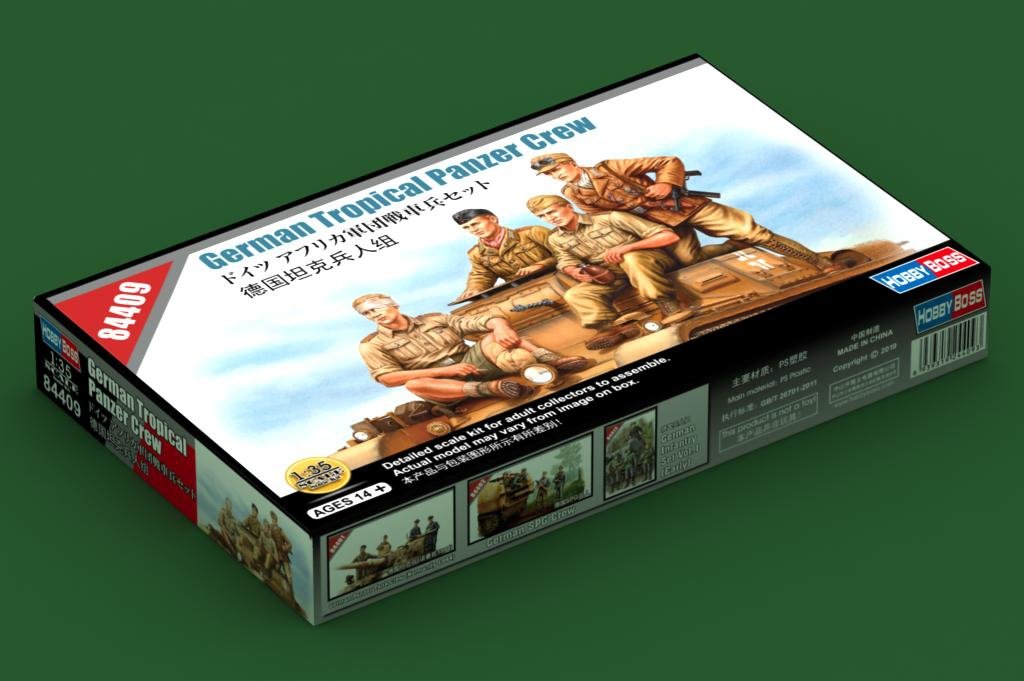 Hobby Boss 84409 German Tropical Panzer Crew 1/35 – zdjęcie 2