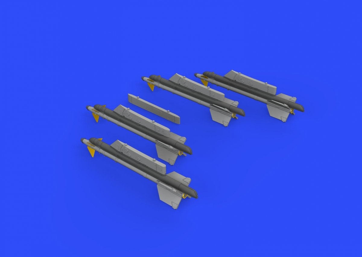 Eduard 672188 R-13M missiles w/ pylons for MiG-21 1/72 – immagine 3