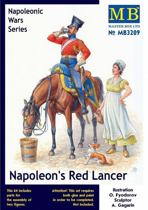 Master Box 3209 Napoleon&amp;#39;s Red Lancer Napoleonic War Series 1/24