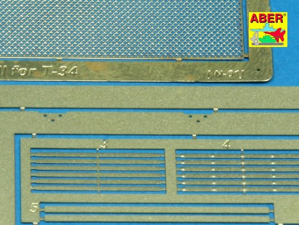 Aber 35G07 Grille covers for russian tank T-34 1/35 – zdjęcie 3