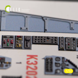 KELIK K32024 Mirage 2000C - interior 3D decals for Kitty Hawk/Zimi models kit 1/32 – zdjęcie 11