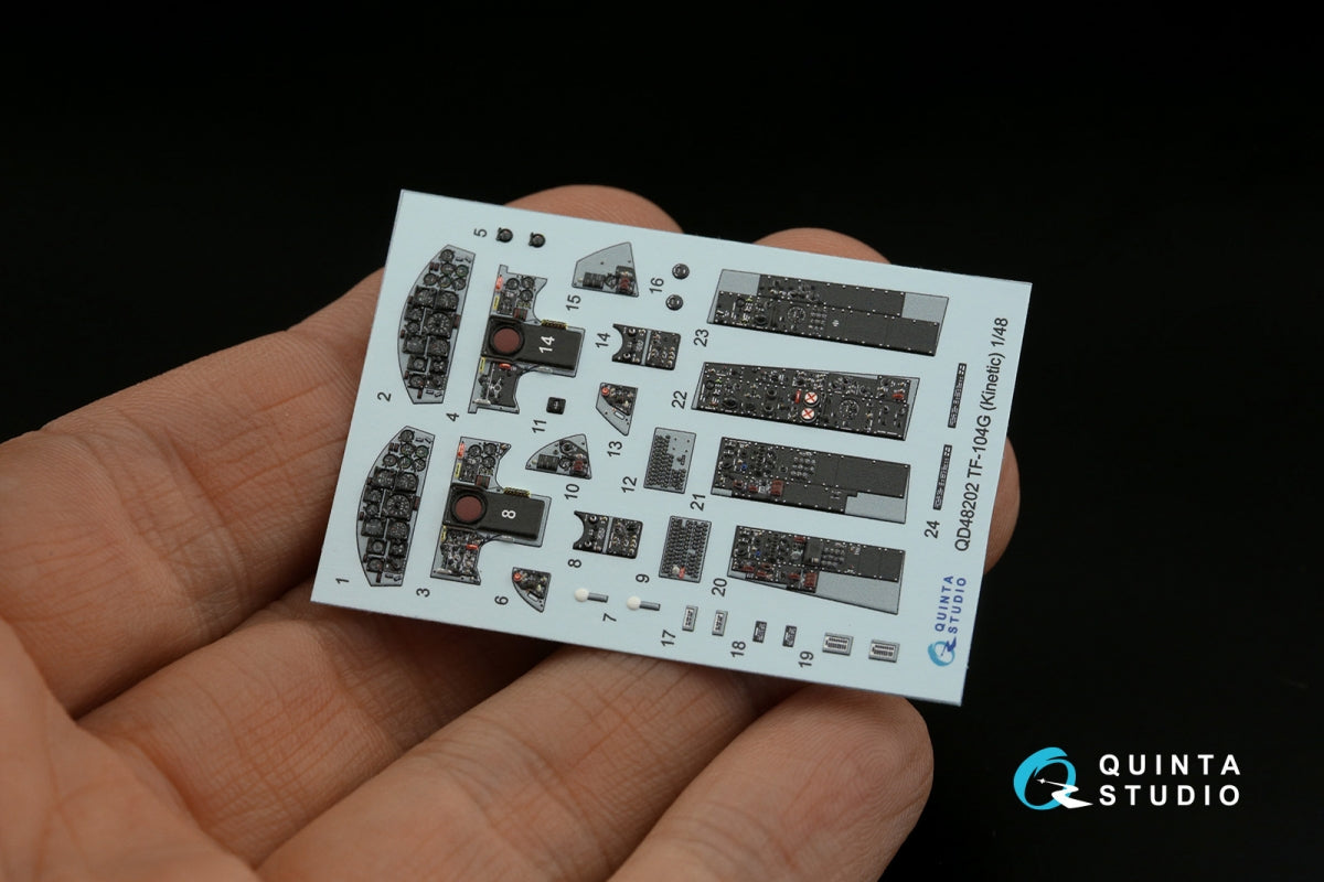 Quinta Studio QD48202 TF-104G 3D-Printed coloured Interior on decal paper (Kinetic) 1/48 – zdjęcie 3