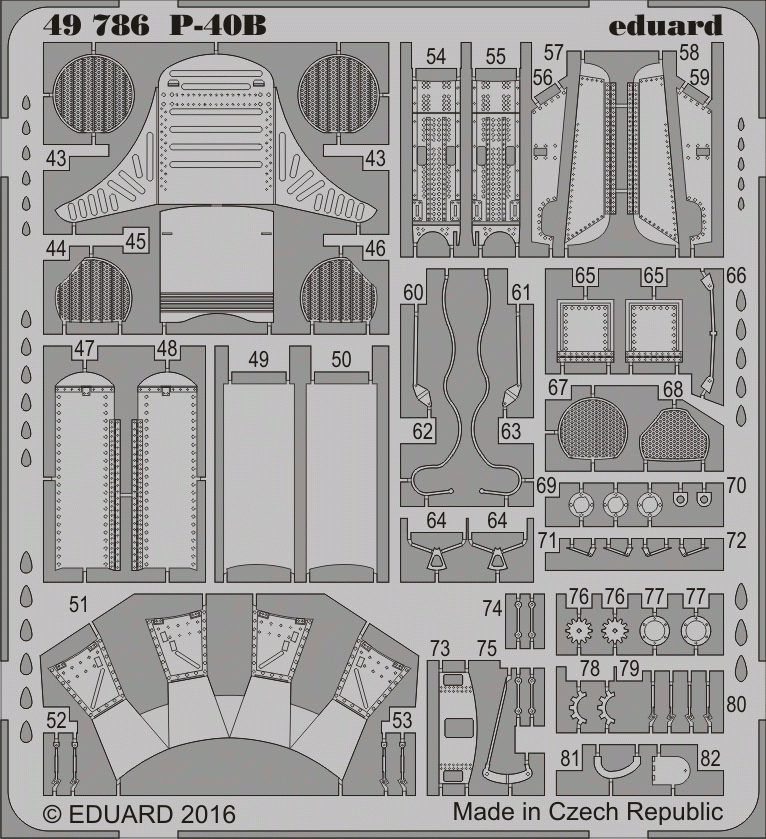 Eduard 49786 P-40B AIRFIX 1/48 – imagen 2