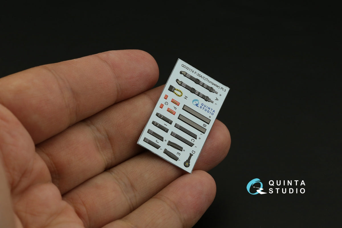 Quinta Studio QD32174 F-35A/C 3D-Printed &amp;amp; coloured Interior on decal paper (Trumpeter) 1/32 – zdjęcie 9