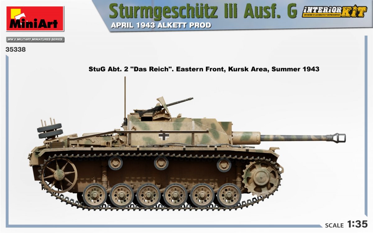 Mini Art 35338 Sturmgeschutz III Ausf. G APRIL 1943 ALKETT PROD. INTERIOR KIT 1/35 – image 4