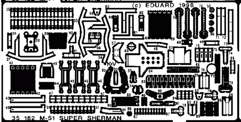 Eduard 35182 M-51 Super Sherman 1/35 Academy – image 2