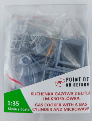 Point of no Return 3522007 Kuchenka gazowa z butlą i mikrofalówką 1/35 – zdjęcie 10