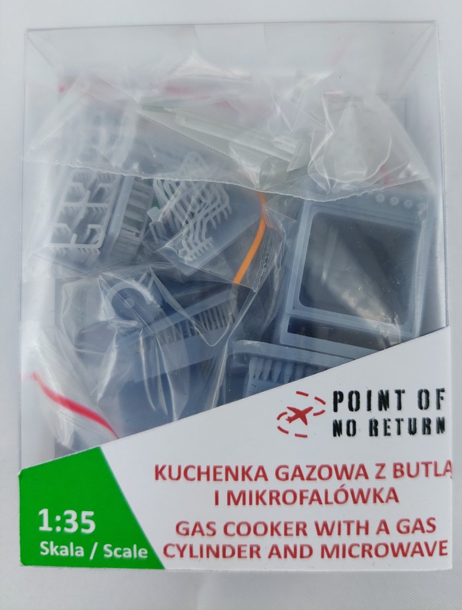Point of no Return 3522007 Kuchenka gazowa z butlą i mikrofalówką 1/35 – zdjęcie 10