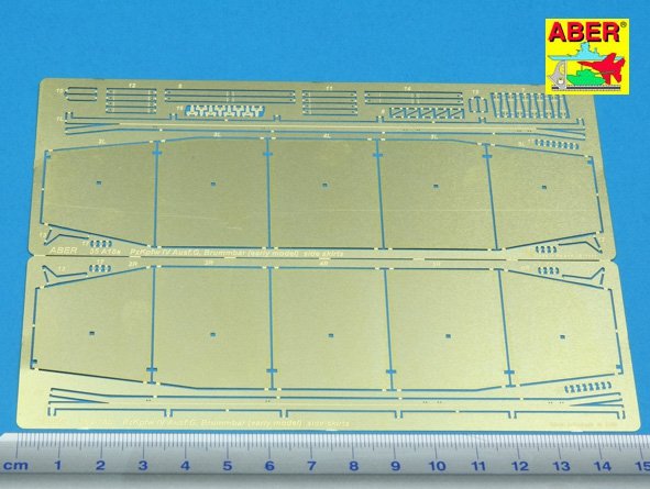 Aber 35A018 Side skirts for PzKpfw IV(G), Brumbar (early) (1/35) – image 2