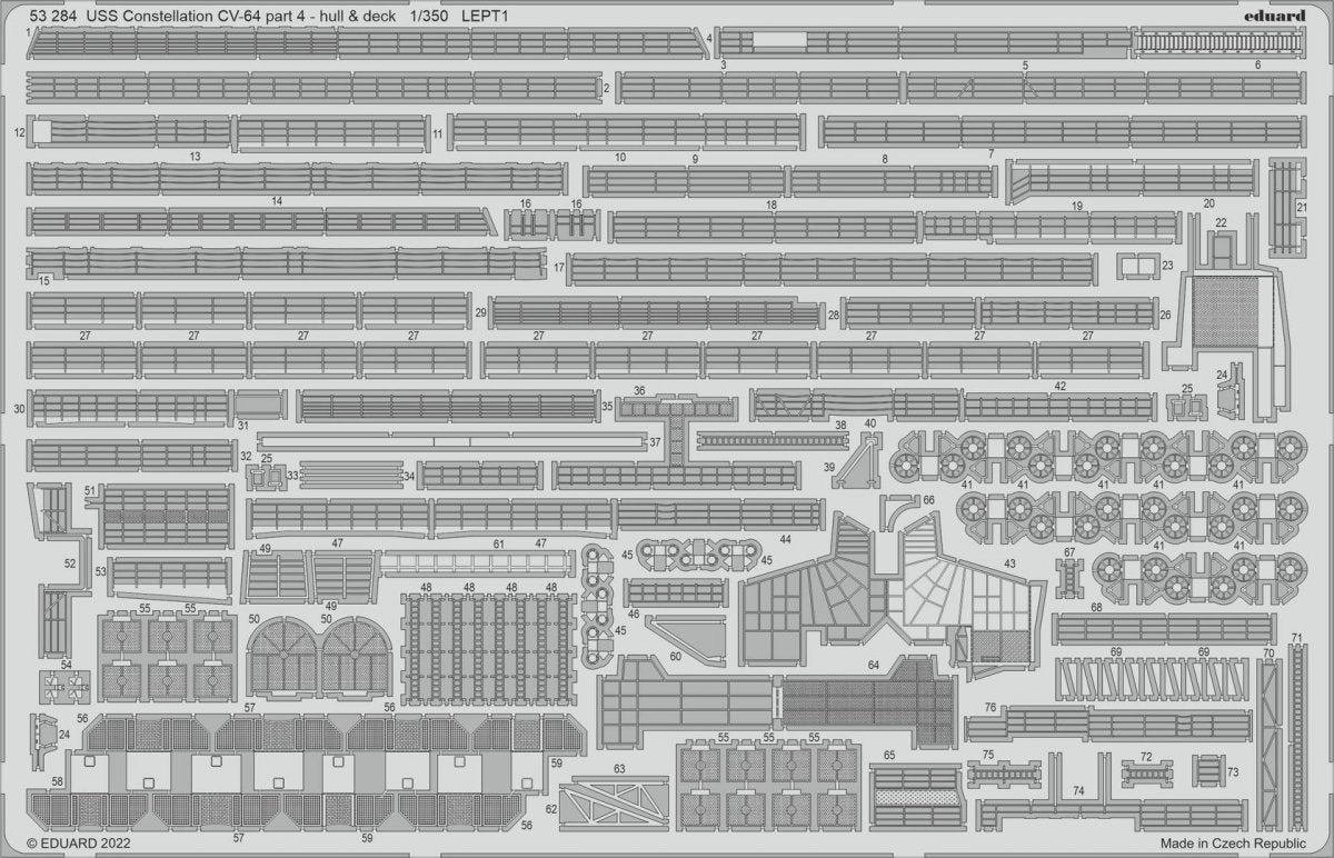 Eduard BIG5367 USS Constellation CV-64 PART II RUMPETER 1/350 – image 4