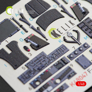 KELIK K48047 F-35A LIGHTNING II INTERIOR 3D DECALS FOR KITTY HAWK KIT 1/48 – zdjęcie 5