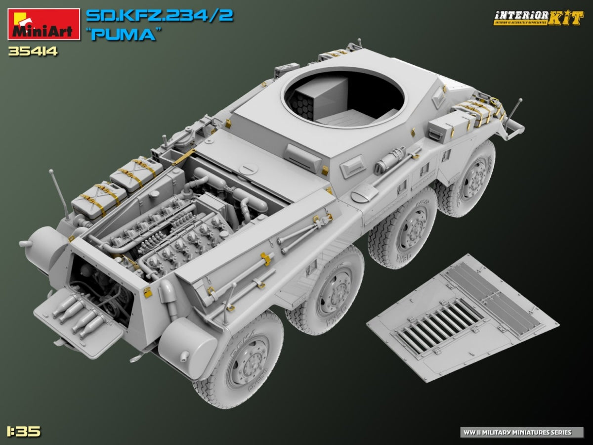 MiniArt 35414 Sd.Kfz. 234/2 PUMA. INTERIOR KIT 1/35 – zdjęcie 17