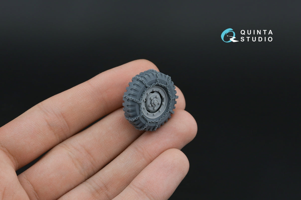 Quinta Studio QT35012 Dodge WC Family tyre set with chains (Zvezda) 1/35 – zdjęcie 4