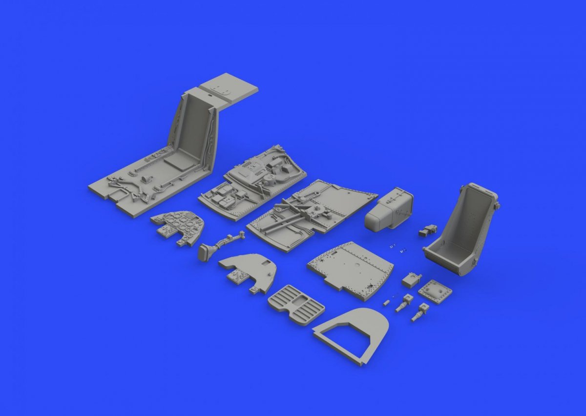 Eduard 648330 Bf 109F cockpit w/ early seat EDUARD 1/48 – zdjęcie 4