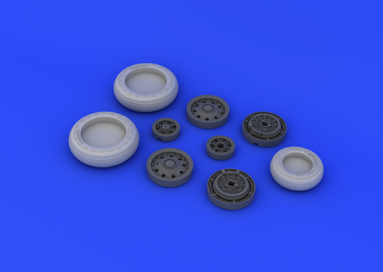 Eduard 632045 F-104 undercarriage wheels early 1/32 ITALERI – zdjęcie 5