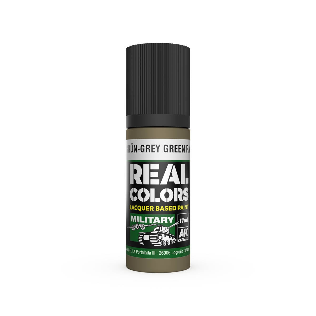 AK Interactive RC853 Graugrün-Grey Green RAL 7008 17 ml – zdjęcie 2