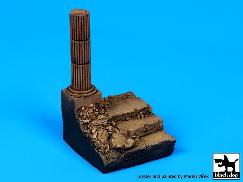 Black Dog D35039 Stairs with column base 1/35 – zdjęcie 3