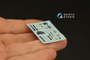 Quinta Studio QD72050 Me-262B-1a/U1 3D-Printed &amp;amp; coloured Interior on decal paper (Revell) 1/72 – zdjęcie 5