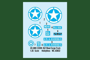 Hobby Boss 83832 US GMC CCKW-352 Wood Cargo Truck – image 3