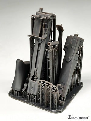 E.T. Model P06-001 WWII German Mg42 Machine Gun &amp;amp; Ammo Box (3D Printed) 1/6 – zdjęcie 9