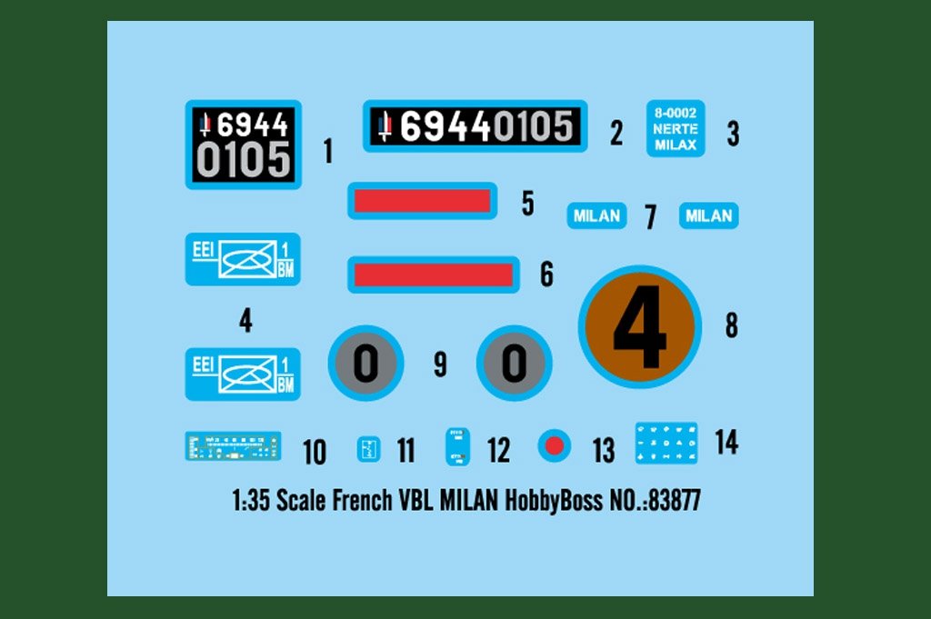 Hobby Boss 83877 French VBL MILAN 1/35 – zdjęcie 3